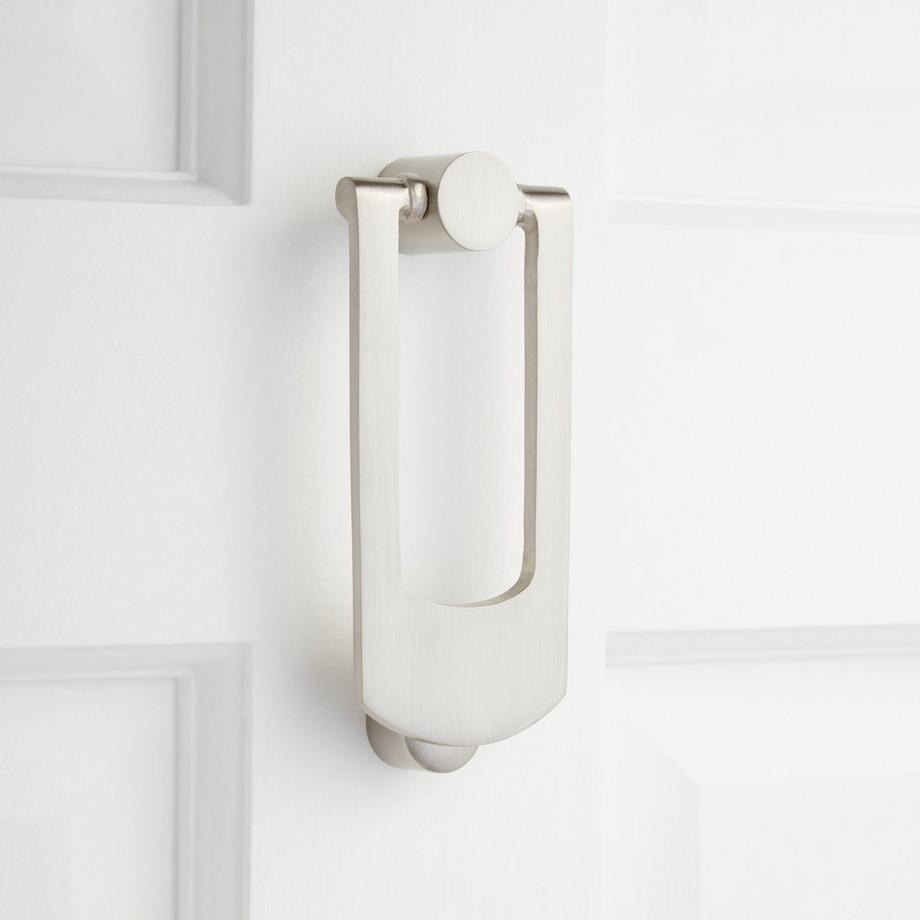 Mission Iron Door Knocker Black Powder Coat Signature Hardware