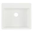25" Totten Granite Composite Drop-In Kitchen Sink - White, , large image number 3