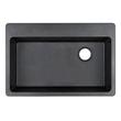 33" Totten Granite Composite Drop-In Kitchen Sink - Black, , large image number 4