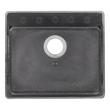 25" Totten Granite Composite Drop-In Kitchen Sink - Black, , large image number 4