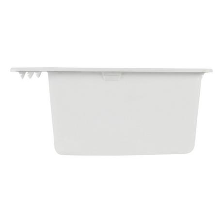 33" Totten Double-Bowl Granite Composite Undermount Kitchen Sink - White