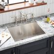 25" Sitka Stainless Steel Undermount Kitchen Sink - 4-Hole, , large image number 0