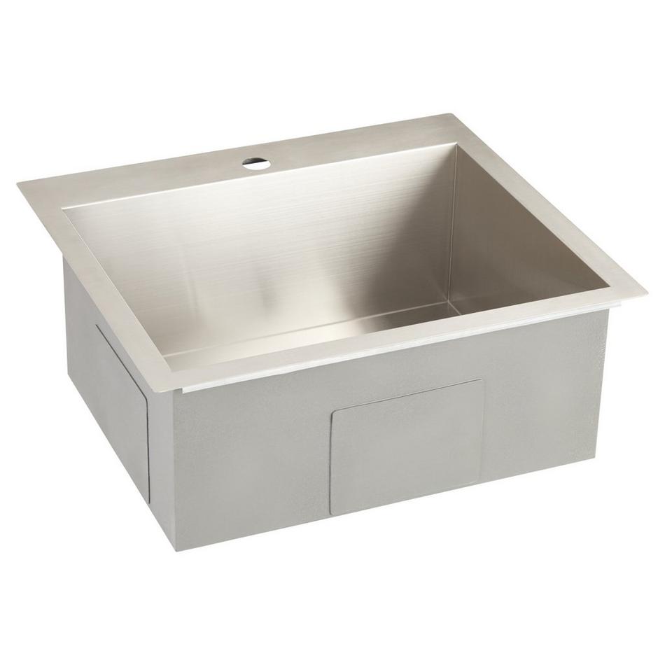 25" Sitka Stainless Steel Drop-In Kitchen Sink - 4-Hole, , large image number 1