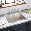 25" Sitka Stainless Steel Drop-In Kitchen Sink - 4-Hole, , large image number 0