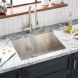 25" Sitka Stainless Steel Undermount Kitchen Sink - Single-Hole, , large image number 0