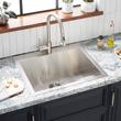 25" Sitka Stainless Steel Drop-In Kitchen Sink - Single-Hole, , large image number 0