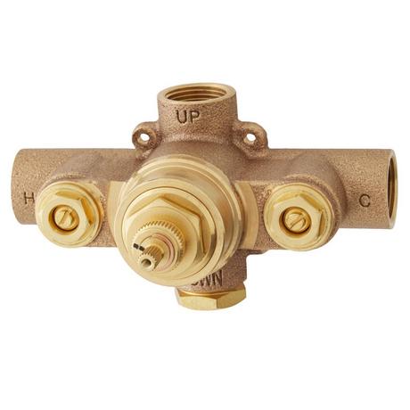 Pinecrest Thermostatic Shower Valve with Cross Handle
