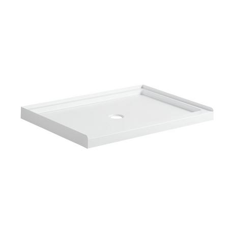 48" Acrylic Shower Tray - Center Drain - White