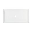 60" x 34" Acrylic Shower Tray - Center Drain - White, , large image number 1