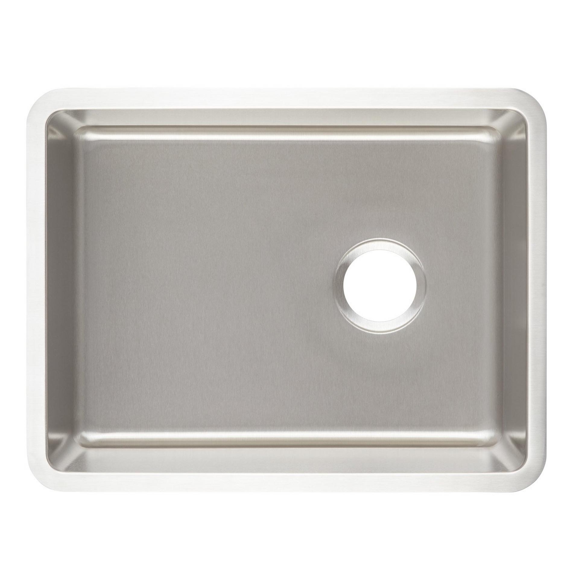 24" Ortega Stainless Steel Undermount Kitchen Sink Signature Hardware