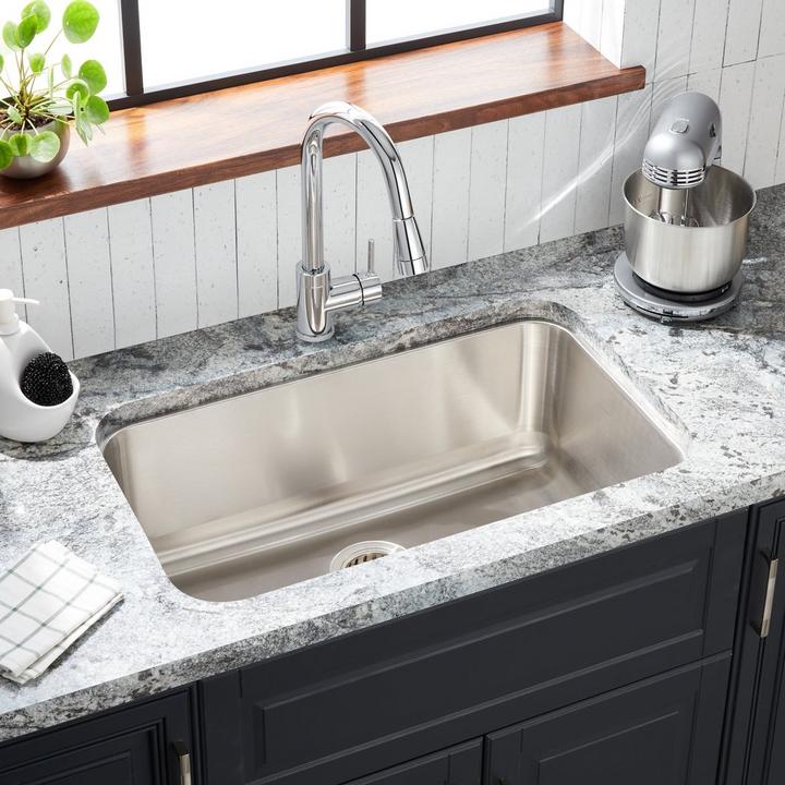 30" Calverton Stainless Steel Undermount Kitchen Sink for kitchen sink collections