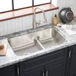 32" Calverton Double-Bowl Stainless Steel Undermount Sink, , large image number 0