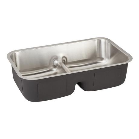 32" Calverton Double-Bowl Stainless Steel Undermount Sink