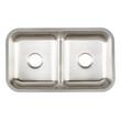 32" Calverton Double-Bowl Stainless Steel Undermount Sink, , large image number 4