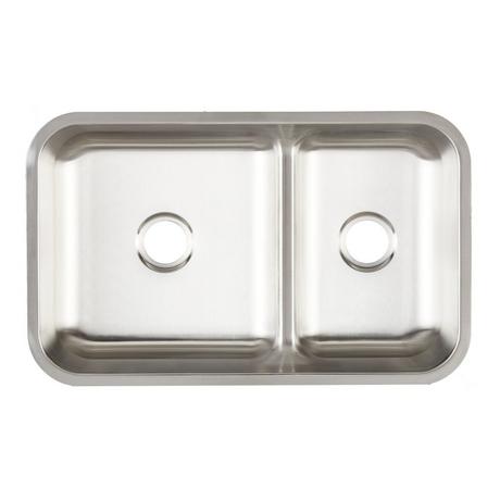 34" Calverton Stainless Steel Double Undermount Kitchen Sink