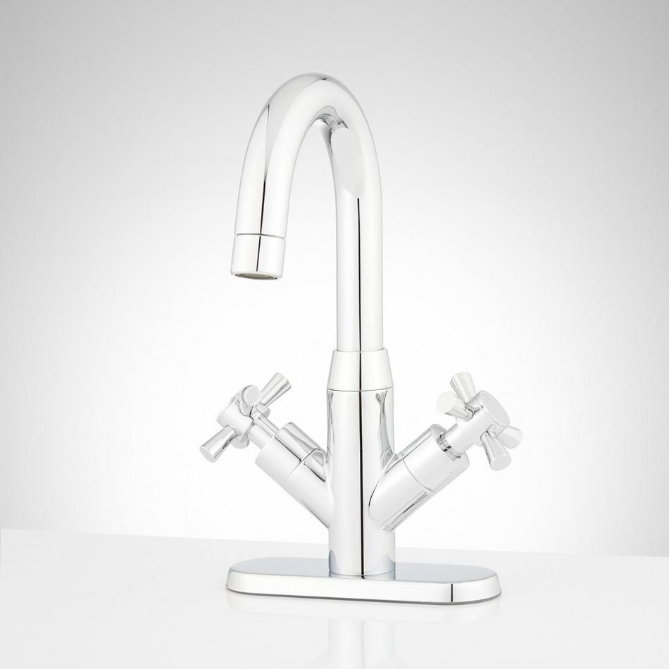 Milazzo Single-Hole Bathroom Faucet - Chrome, , large image number 1