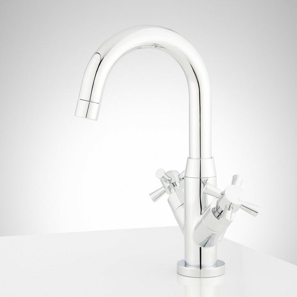 Milazzo Single-Hole Bathroom Faucet - Chrome, , large image number 2
