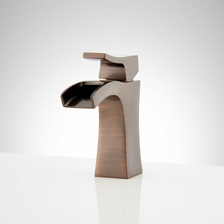 Vilamonte Single-Hole Waterfall Bathroom Faucet in Oil Rubbed Bronze
