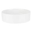 Hibiscus White Round Fireclay Vessel Sink, , large image number 1