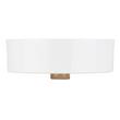 Hibiscus White Round Fireclay Vessel Sink, , large image number 2