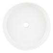 Hibiscus White Round Fireclay Vessel Sink, , large image number 3