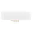 Hibiscus White Rectangular Fireclay Vessel Sink - Single Hole, , large image number 3