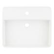Hibiscus White Rectangular Fireclay Vessel Sink - Single Hole, , large image number 4