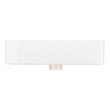 Hibiscus White Rectangular Fireclay Vessel Sink - 8" Widespread, , large image number 2