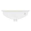 18" Myers Rectangular Porcelain Undermount Bathroom Sink White - Glazed Underside, , large image number 3