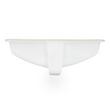 18" Myers Rectangular Porcelain Undermount Bathroom Sink White - Glazed Underside, , large image number 1