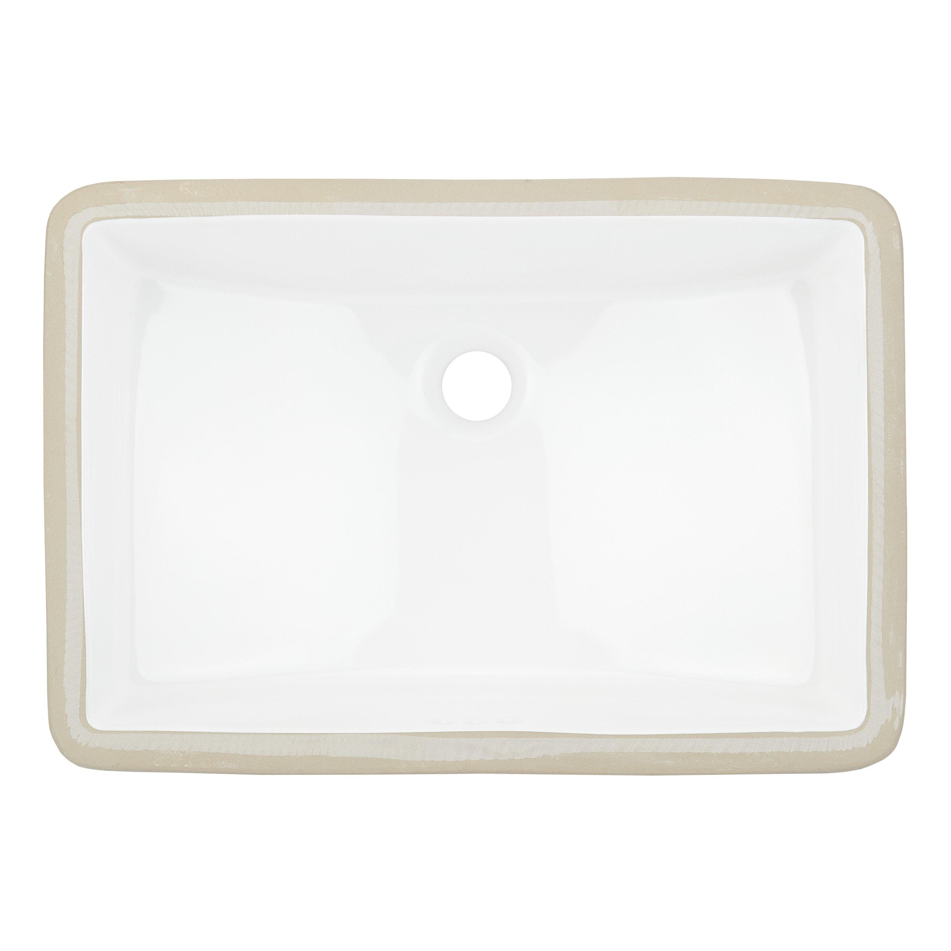 Signature Hardware Resser 2024 Undermount Bathroom Sink in White