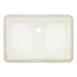18" Myers Rectangular Porcelain Undermount Bathroom Sink - Biscuit, Biscuit, large image number 2