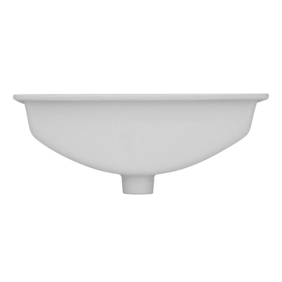 18" Myers Rectangular Porcelain Undermount Bathroom Sink, , large image number 5