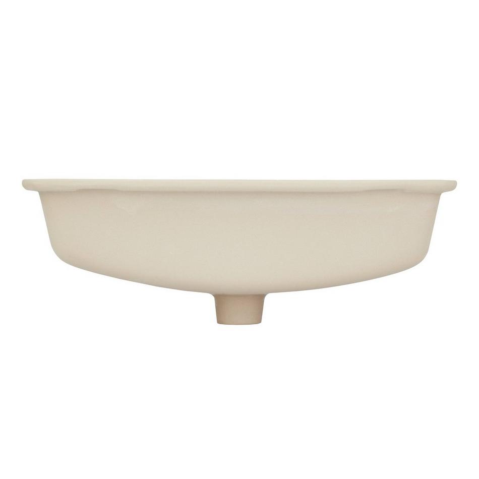 21" Myers White Rectangular Porcelain Undermount Bathroom Sink, , large image number 3