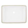 21" Myers White Rectangular Porcelain Undermount Bathroom Sink, , large image number 4