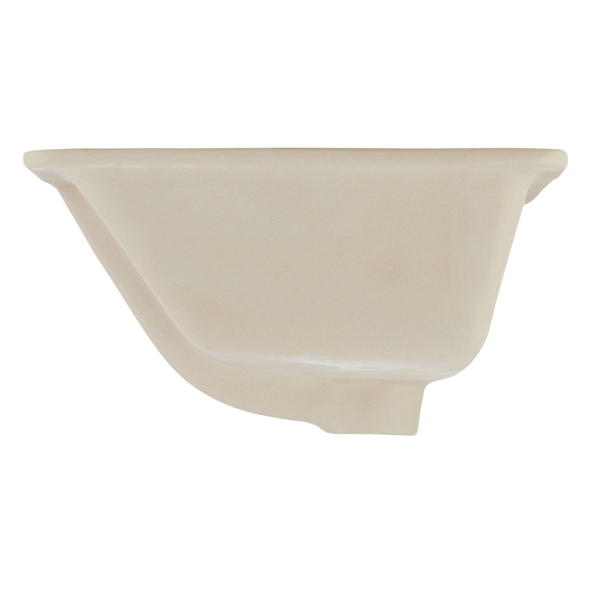 Sawgrass White Rectangular Porcelain Undermount Bathroom