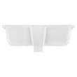 Destin Rectangular Porcelain Undermount Bathroom Sink White - Glazed Underside, , large image number 1