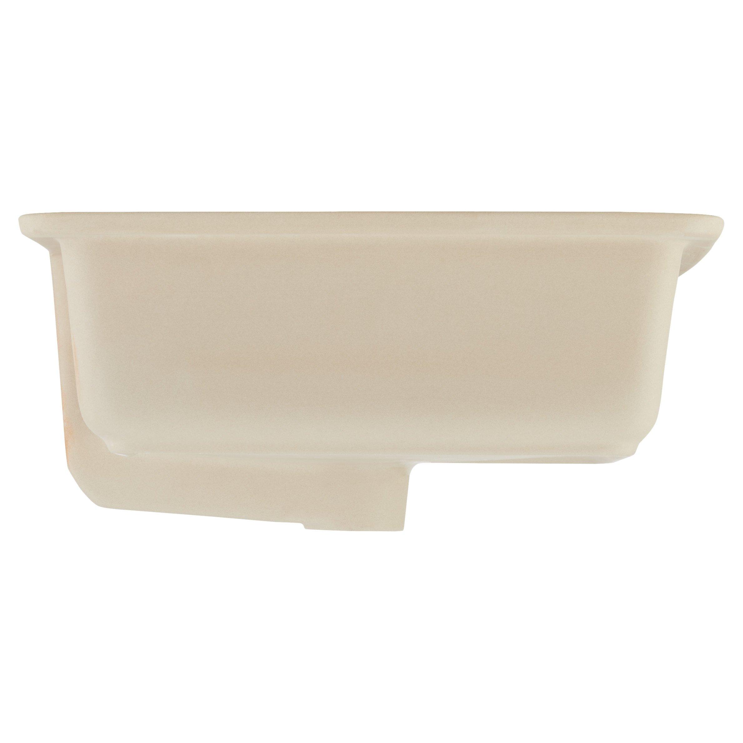 SU-TAN Destin Rectangular Porcelain Undermount Bathroom Sink