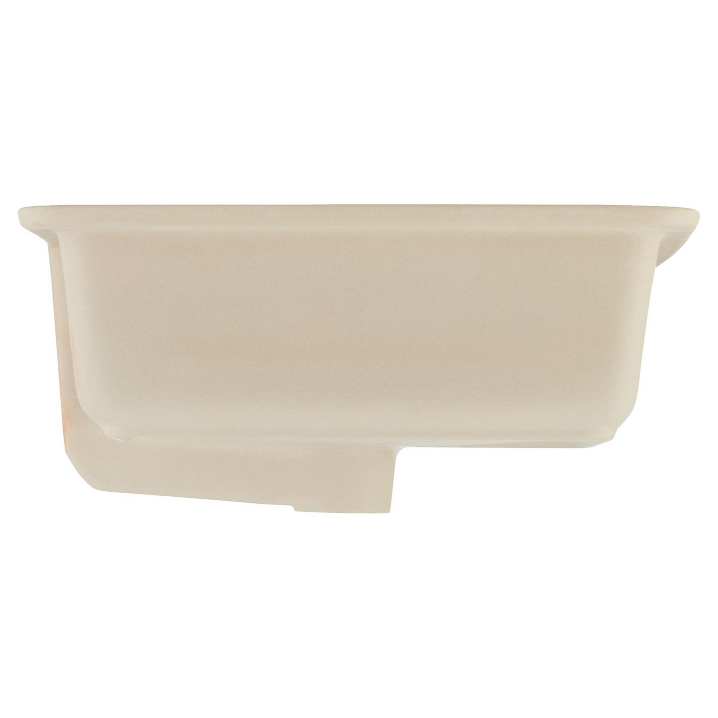 Destin Rectangular Porcelain Undermount Bathroom Sink - White ...