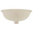 15" Mangrove White Oval Porcelain Undermount Bathroom Sink, , large image number 3