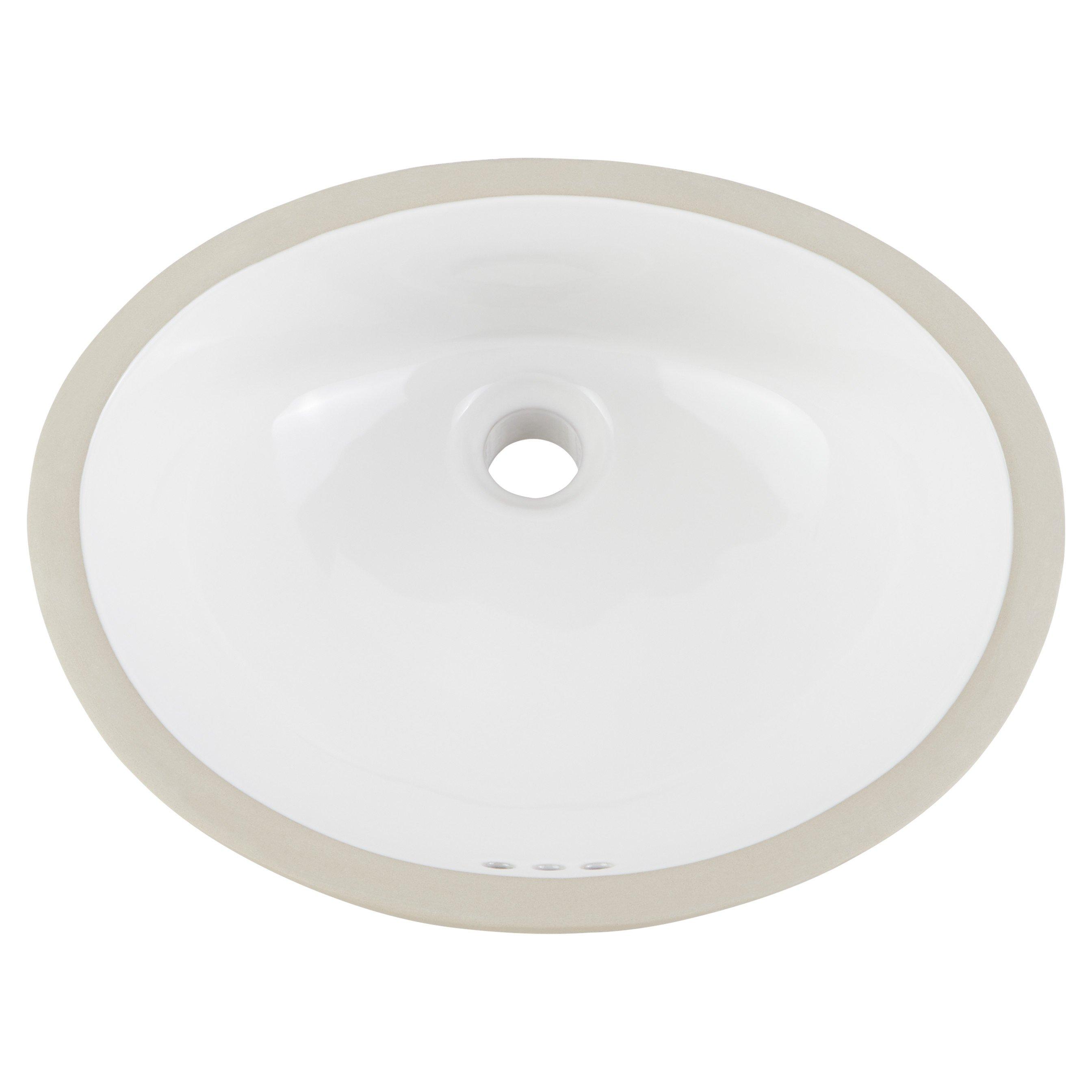 Oval deals bathroom sink