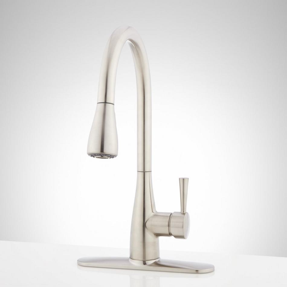 Calverton Single-Hole Pull-Down Kitchen Faucet, , large image number 4