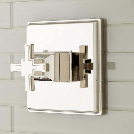 Pinecrest Thermostatic Shower Valve with Cross Handle