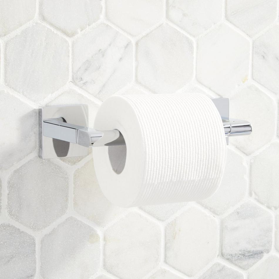 Moen Sage Freestanding Toilet Paper Holder, Brushed Nickel