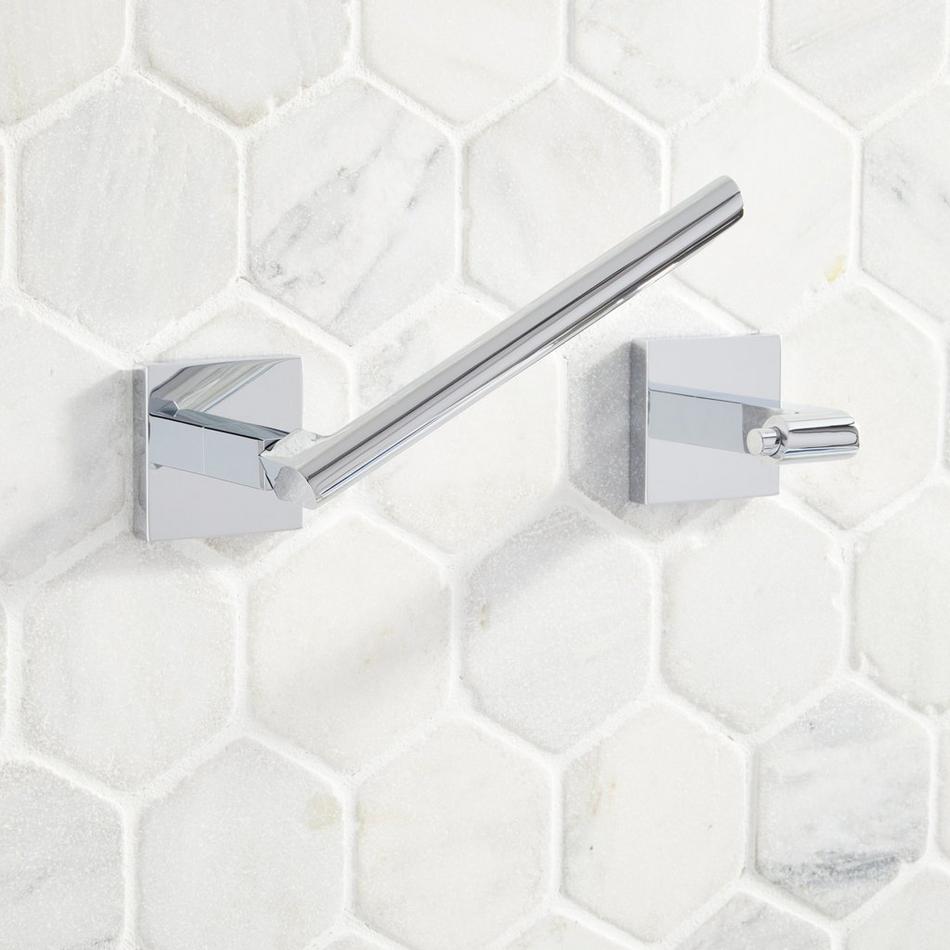 Hibiscus Toilet Paper Holder - Chrome, , large image number 2