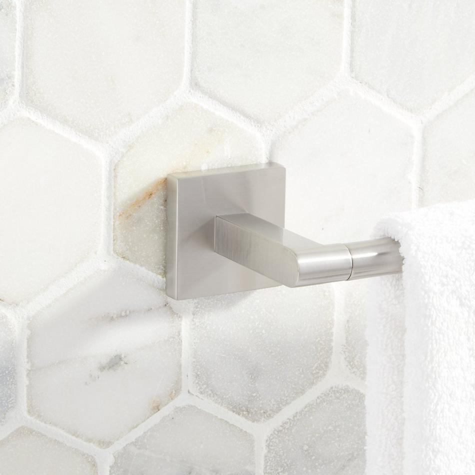 24" Hibiscus Towel Bar - Brushed Nickel, , large image number 0