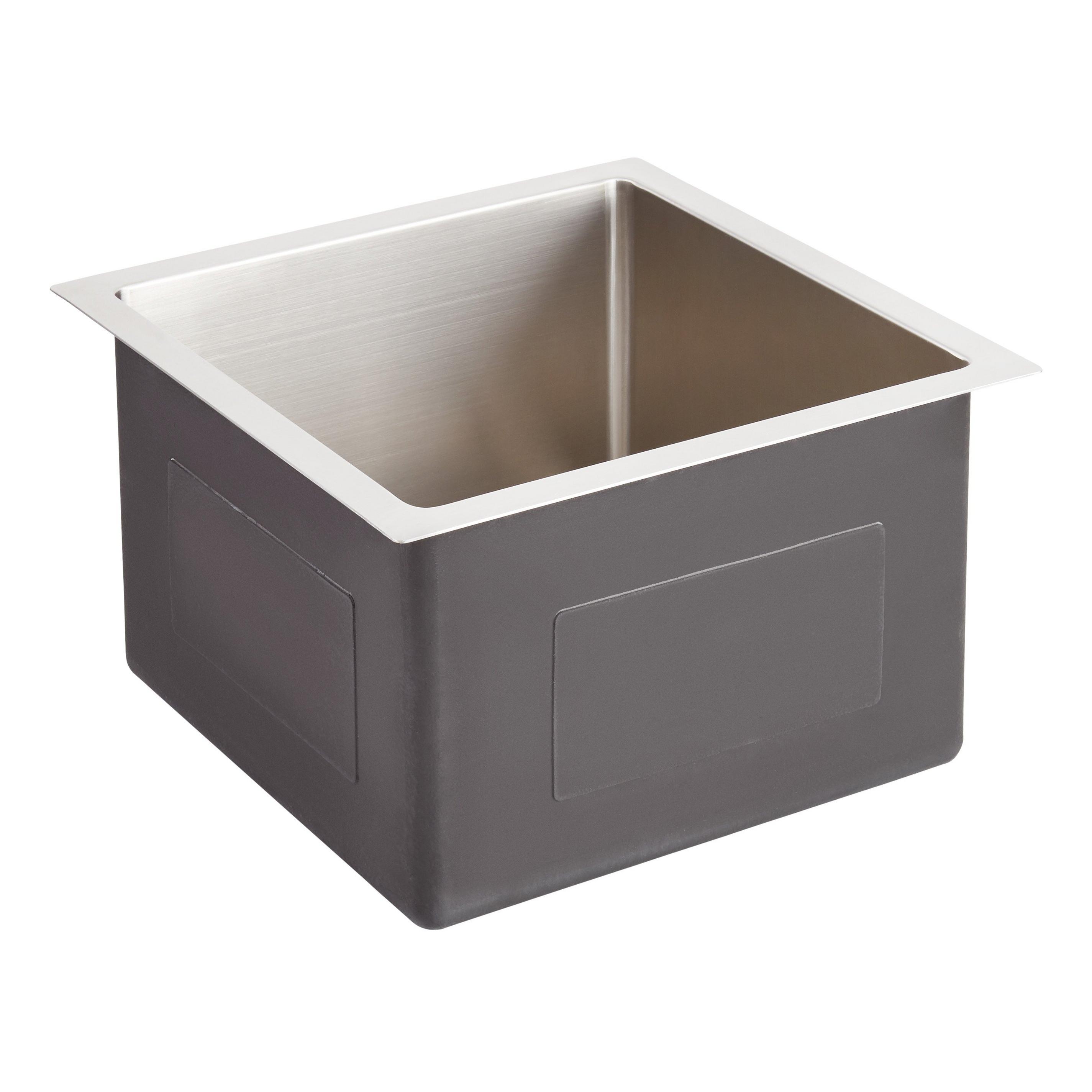 15" Ortega Stainless Steel Undermount Prep Sink Signature Hardware