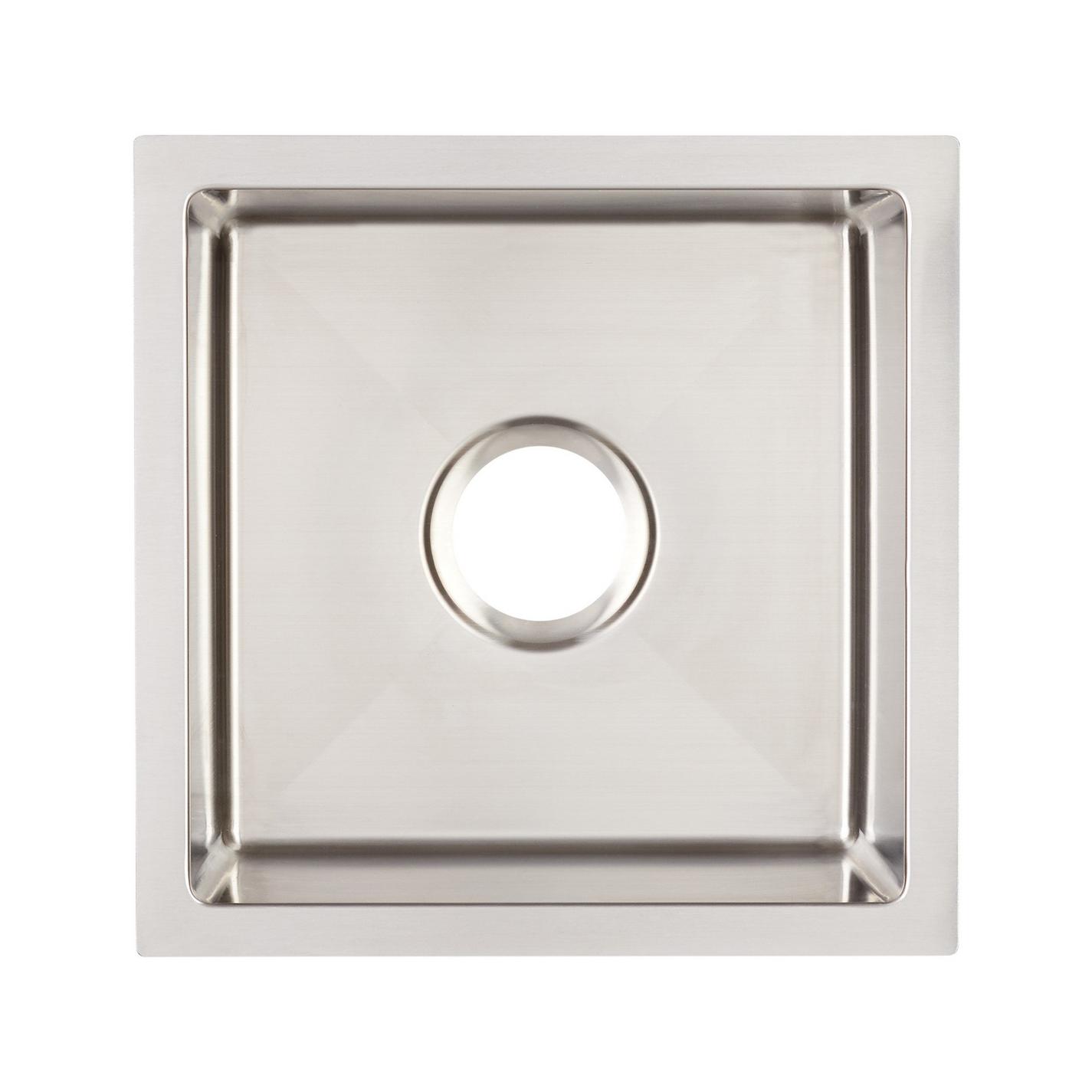 15" Ortega Stainless Steel Undermount Prep Sink Signature Hardware