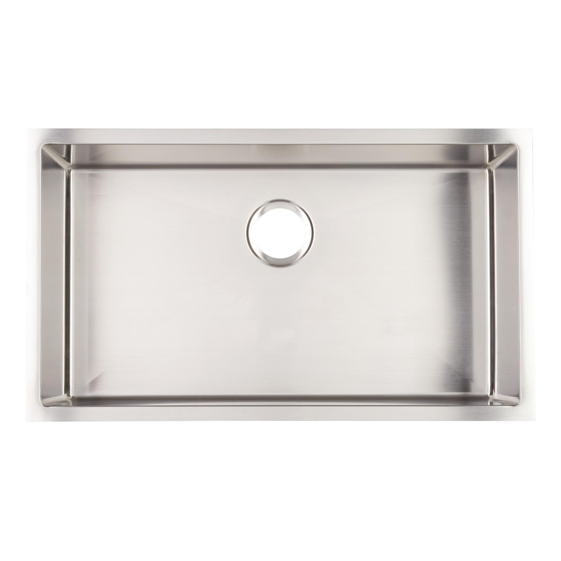 32" Ortega Stainless Steel Undermount Kitchen Sink Signature Hardware