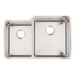 32" Ortega 40/60 Double-Bowl Stainless Steel Undermount Sink - Small Bowl Left, , large image number 4